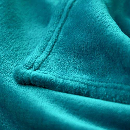 GentleSoft Fleece Blanket Twin Size Teal (Teal Blue / Twin (60" X 80"))