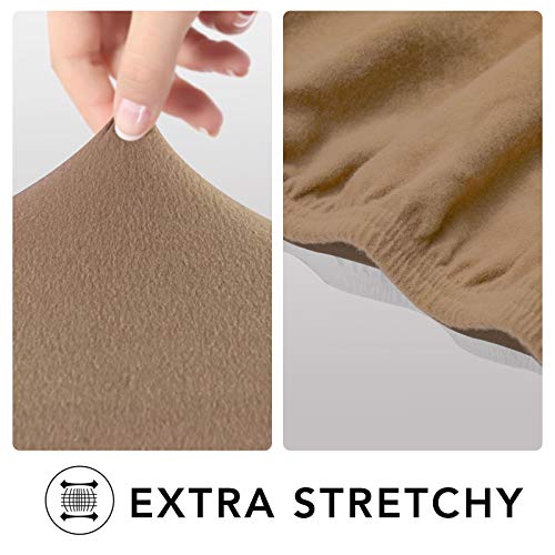 Stretch Couch Covers for Sofa 4 Seater Slipcovers Camel (XX-Large 4-Seater Sofa / Camel)