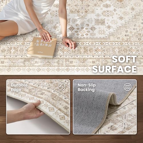6x9 Area Rugs for Living Room (Cream/Beige / 6' x 9' (Rectangular))