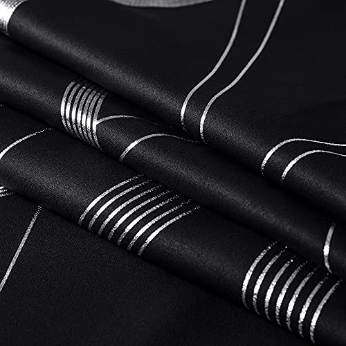 Blackout Curtains for Patio (1 - Black / 52"W x 95"L (Pack of 2))