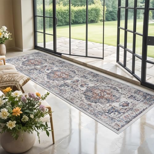 Hallway Washable Runner Rug (3' x 10' (Rectangular) / Brick)