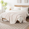 60x80 Inch Beige Twin Blanket (Beige / Twin(60x80))