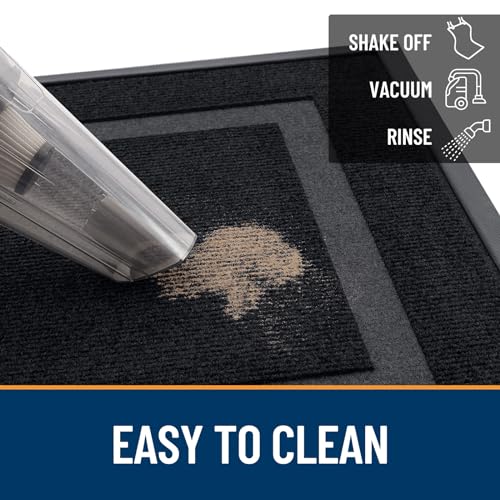 Front Door Mat Outside 47x32 (Black / 47" x 32")
