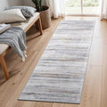2x5 Washable Runner Rug for Family (Beige/Grey / 2' x 5' (Runner))