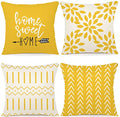 Pillow Covers 22x22 Set of 4 (A-yellow / 22" x 22" (Pack of 4))