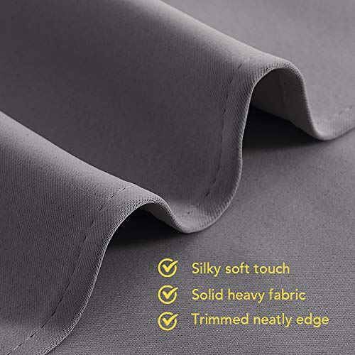 Grey Blackout Curtain Panels for Bedroom (Grey / 70"W x 54"L (Pack of 2))