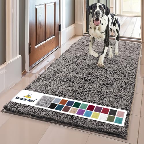 Super Water Absorbent Door Mat Indoor (Charcoal / 36" x 60")