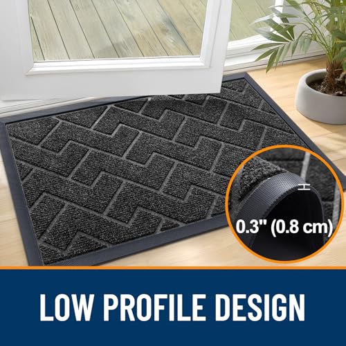 Front Door Mat Outside 47x32 (Black / 47" x 32")