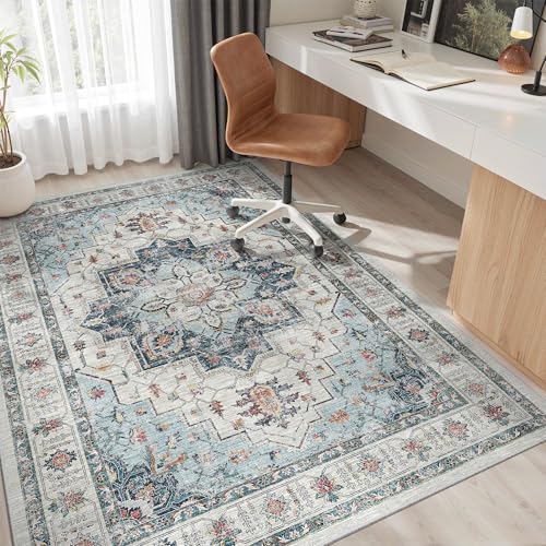 6x9 Area Rugs for Living Room (Blue / 6' x 9' (Rectangular))