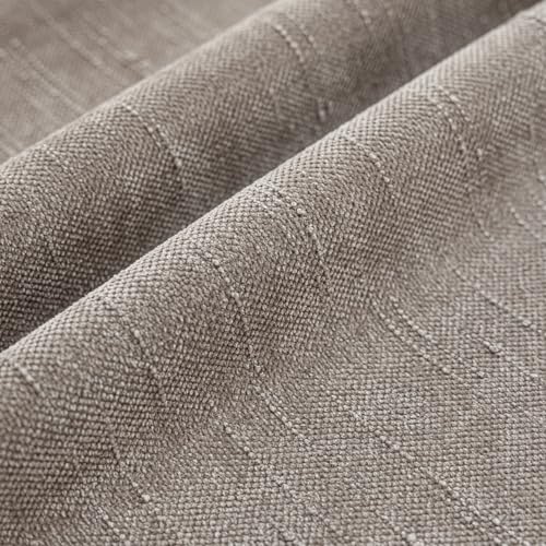 Solid Textured Chenille Throw Pillow Covers 20x20 (20" x 20" (Pack of 2) / Light Taupe)