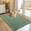 Dog Door Mat for Muddy Paws 45x27 (Olive Green / 45" X 27")