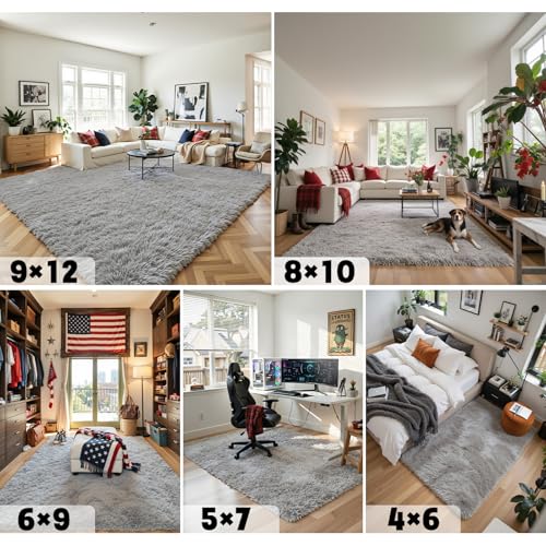 Area Rugs 10x14 for Living Room (Light Grey / 10' x 14' (Rectangular))