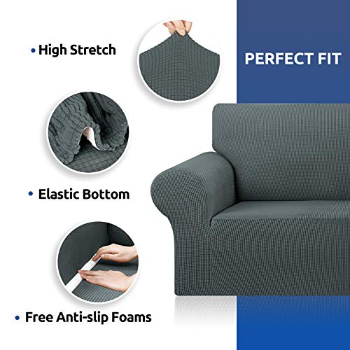 Stretch Oversized Couch Covers for Sofa Slipcover (Grey / X-Large)
