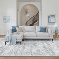 Washable Hallway Runner Rug 4x10 Kitchen Entry Rugs Non (Grey / 4' x 10' (Runner))