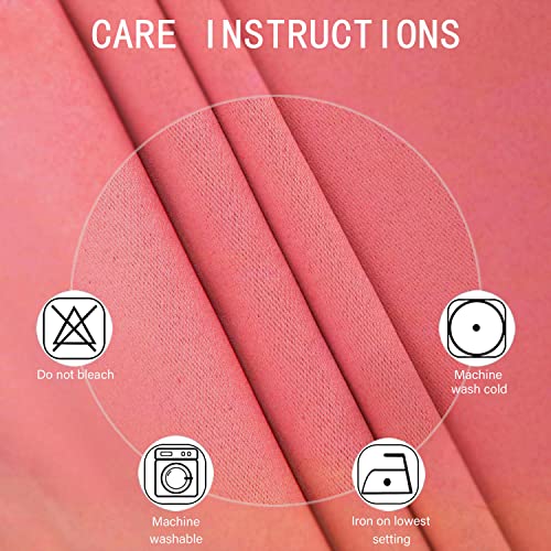 Blackout Curtains 66 x 84 inch (Coral / 66"W x 84"L (Pack of 2))