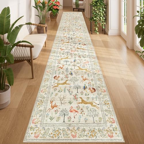 2.6x14 Runner Rug for Hallway (Beige (Animal) / 2'6" x 14' (Rectangular))