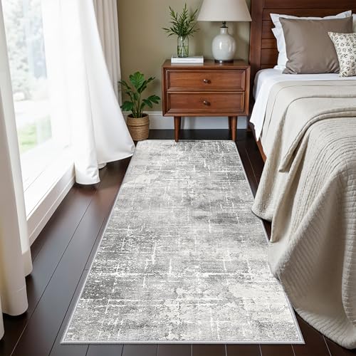 Washable 2x5 Hallway Runner Rug (2' x 5' (Rectangular) / Light/Grey)