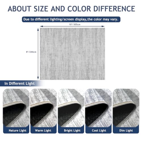 8x10 Area Rugs for Living Room (Grey / 8' x 10' (Rectangular))