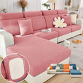Soothing Home Sofa Covers (Pink / Large Single Seat Cover)