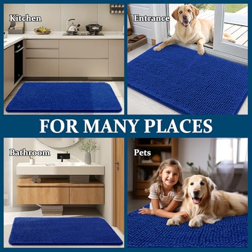 Dog Door Mat for Muddy Paws 32x20 (Royal Blue / 32" X 20")