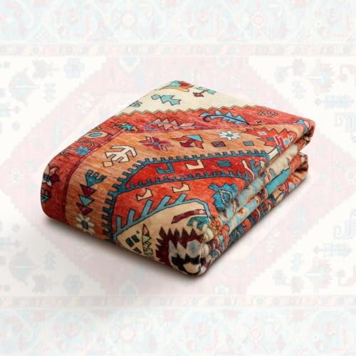 2x4 Washable Non Slip Boho Runner Rug for Entryway (Orange/Multi / 2' x 4' (Rectangular))