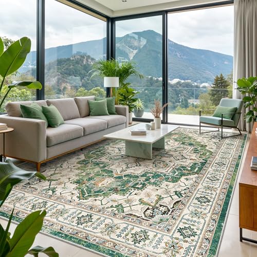 9x12 Area Rugs for Living Room (Green / 9' x 12' (Rectangular))