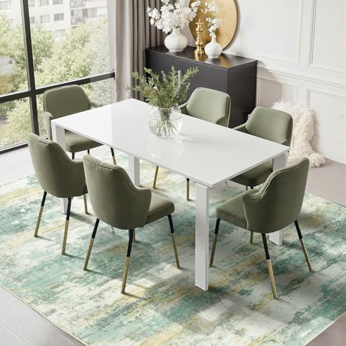 8x10 Area Rugs for Living Room (Green Cream / 8' x 10' (Rectangular))