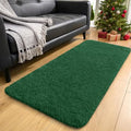 2x4 Machine Washable Runner Rugs for Hallway (2x4 Ft / Dark Green)