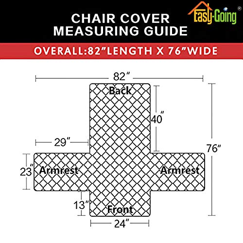 Reversible Couch Cover (Greyish Green/Beige / Small Chair)