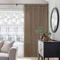 Dutch Cocoa Pinch Pleated 90 Inch Light Filtering Linen Curtains (Dutch Cocoa / 40"W x 90"L (Pack of 2))