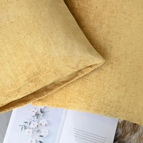 Decorative Standard Throw Pillow Covers 26 X 20 Inches Gold (26" x 20" (Pack of 2) / Gold)