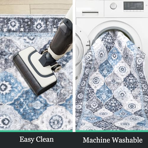 HEBE Hallway Runner Rug 2'8''x8' (Multi-blue / 2'8" x 8' (Rectangular))