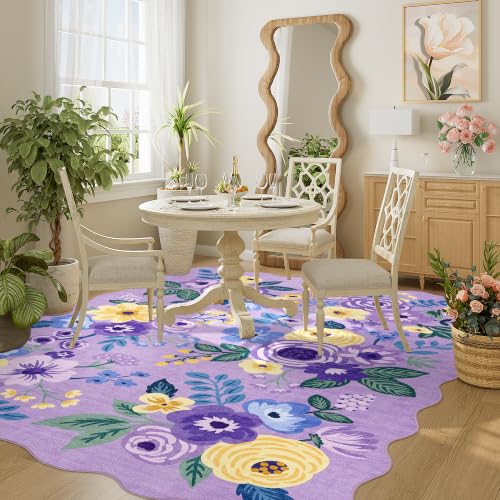 5x7 Area Rugs for Bedroom (Purple (Big) / 5' x 7' (Rectangular))