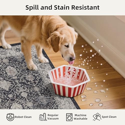 Kitchen Sink Rugs Set 0f 2 (2x3+2x4 / Black/Navy)