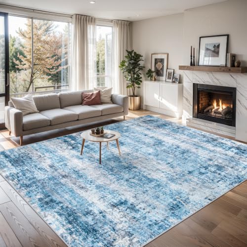 10x12 Area Rug Living Room (Blue Grey / 10' x 12' (Rectangular))