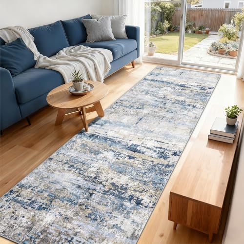 Area Rugs 2x8 Runner Rug (Bluegreybrown / 2' x 8' (Rectangular))