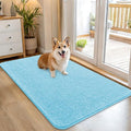 Dog Door Mat for Muddy Paws 45x27 (Blue / 45" X 27")