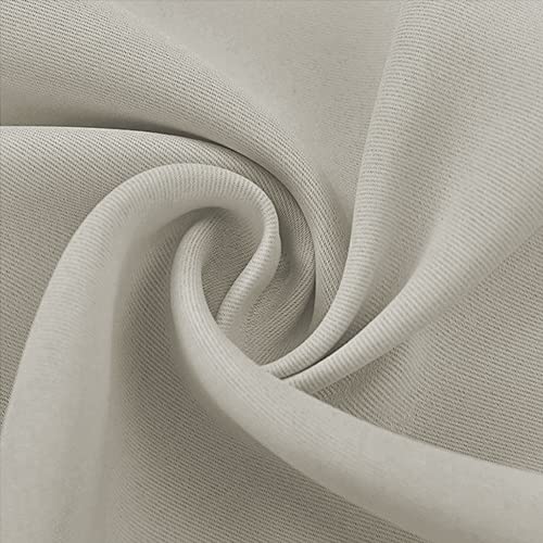 Blackout Curtains for Living Curtains (Natural / 52"W x 63"L (Pack of 2))