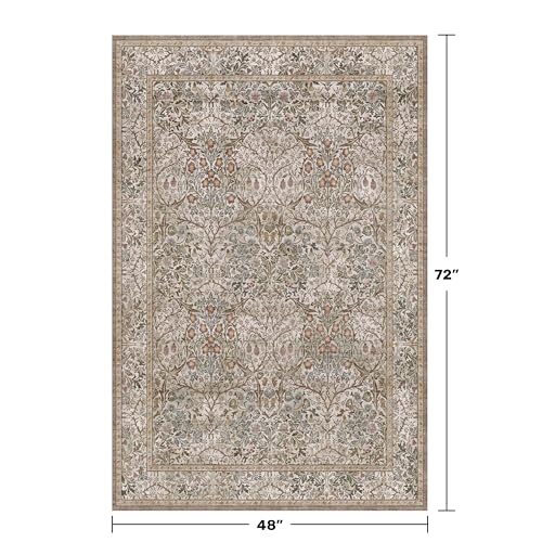 Vintage 4x6 Entryway Rug (Moss / 4' x 6' (Rectangular))