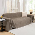 Oversized Sofa Covers Couch Covers for 3 Cushion Couch Sofa Pet Friendly (91" x 150" / Sand)