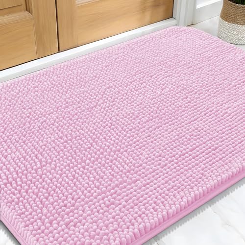Dog Door Mat for Muddy Paws 30x20 (Pink / 30" X 20")