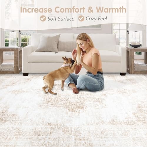 Area Rug 9x12 Vintage Rugs (Beige / 9' X 12' (Rectangular))