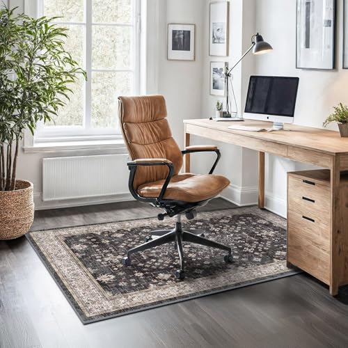 Black Boho Washable 3x6 Large Kitchen Runner Rug (3' x 6' (Rectangular) / Ashen / Multi)