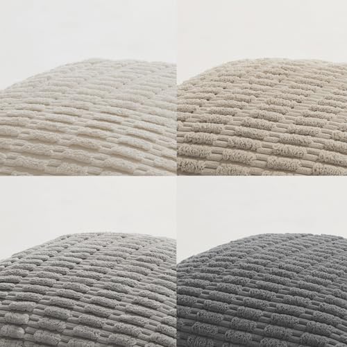 4 Packs Decorative Throw Pillow Covers for Living Room Couch Bed (24" x 14" (Pack of 4) / Grey Series)