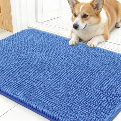 Dog Door Mat for Muddy Paws 24x16 (Cornflower Blue / 24" X 16")