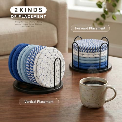 Coasters Set of 8 for Drinks (Sky Blue)