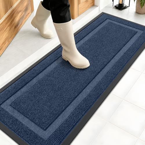 Front Door Mat Outside 47x17 (Blue / 47" x 17")