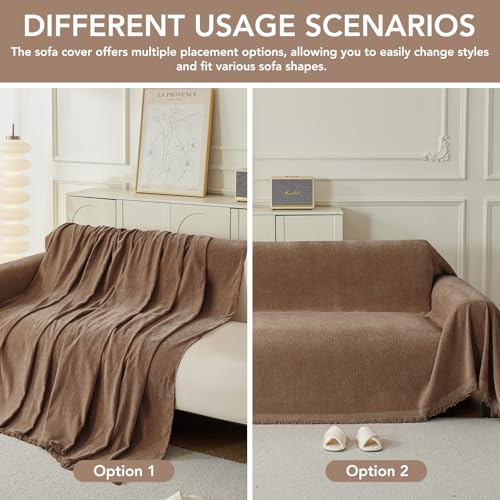 Couch Cover for Sofa (Coffee / 71*91 inch)