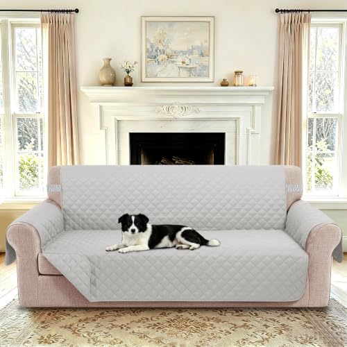 Reversible 4 Seater Sofa Cover (Light Grey/Light Grey / Sofa Xxl - Xxl Large (91"))