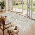 Washable Runner Rug 3x6 Runners for Hallways Non Slip (Beige/Brown / 3' x 6' (Runner))
